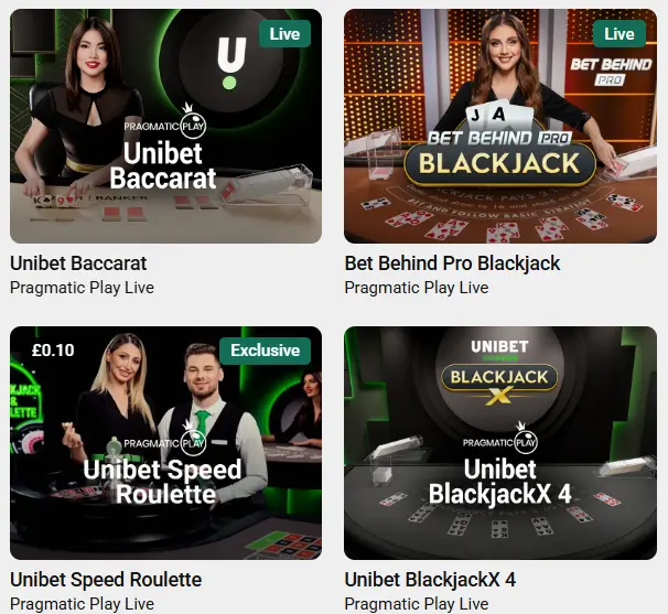 unibet live casino